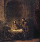 Rembrandt van rijn, Christ in Emmaus